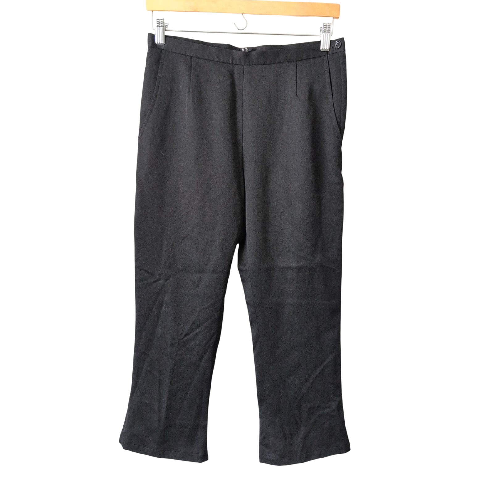 Comme Des Garcons Tricot Black 100% Wool Cropped Pants Made In Japan Medium